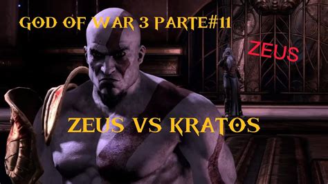 Zeus Vs Kratos God Of War 3 Youtube