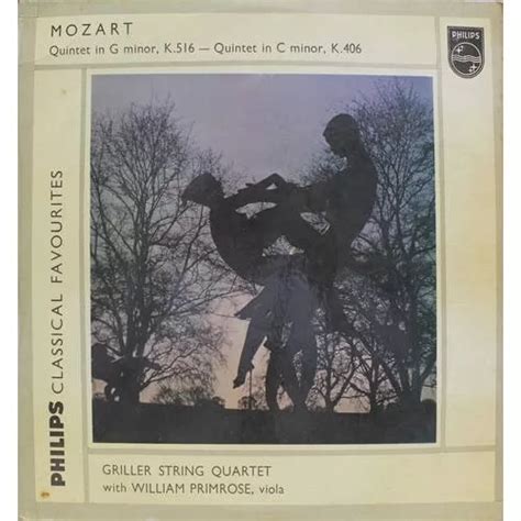 Mozart Griller String Quartet With William Primrose String Quintets