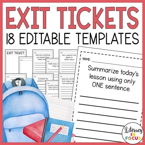 15 Exit Ticket Prompts For Any Subject Literacy In Focus