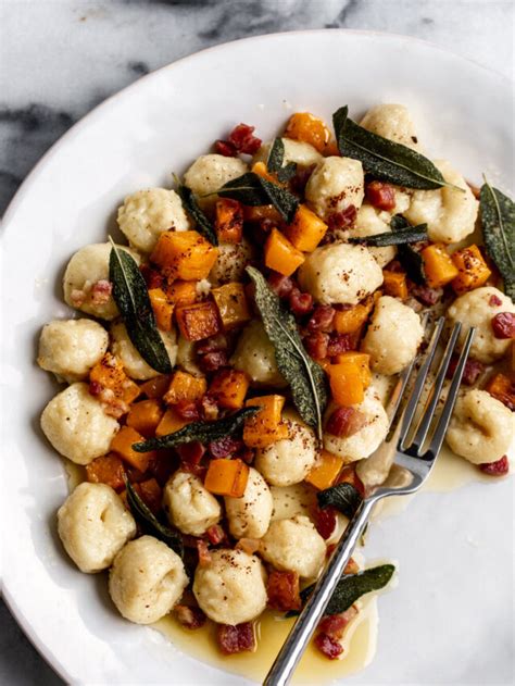 Fall Gnocchi With Butternut Squash Brown Butter Pancetta Sage