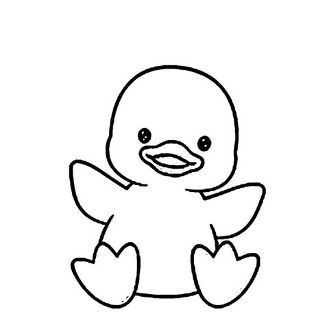 cute duck outline clipart - Yahoo Image Search Results | Bird coloring ...