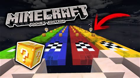 Reto A Mis Suscriptores A Una Carrera De Lucky Blocks En Minecraft Pe