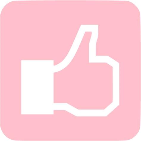 Pink Facebook Like Icon