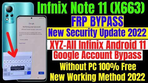 Infinix Note X Frp Bypass New Security Ll All Infinix