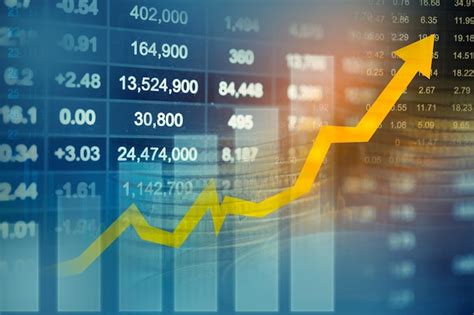 Tecnologia digital do gráfico de tendência de economia de negócios de