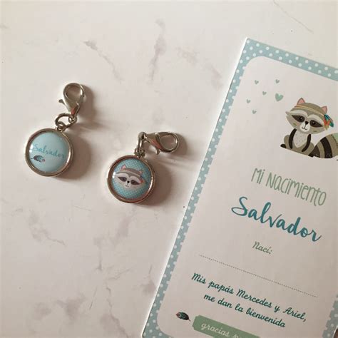 Set Medallitas Para Colgar Tarjeta Woodland Personalizado