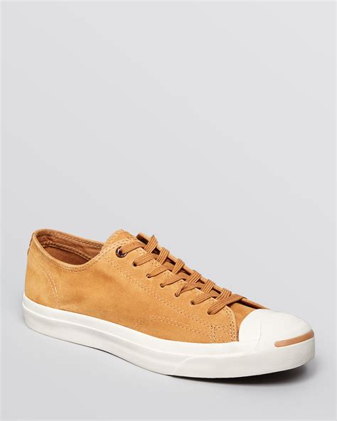 Lyst - Converse Jack Purcell Suede Sneakers in Brown for Men