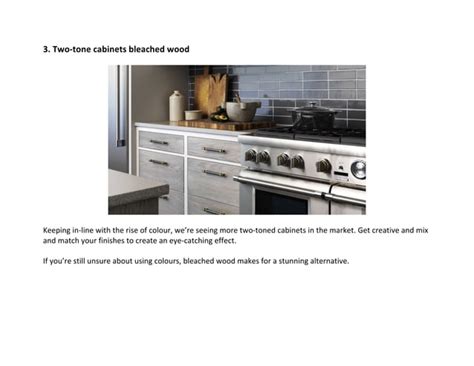 Top Kitchen Trends For 2018 Ppt