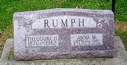 Theodore Henry Rumph Find A Grave Memorial