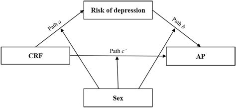 Schematic Model Of Sex As A Moderator Of The Mediation Model Model 59