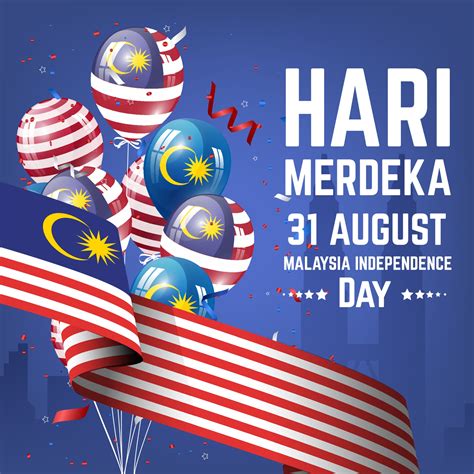 Malaysia Independence Day Merdeka Day 31 August 3317357 Vector Art At