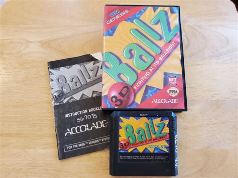 Sega Genesis Cib Ballz D Tested Working Complete Game Box