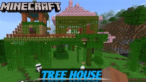 I Made Tree House In Minecraft Epic Gameplay Youtube