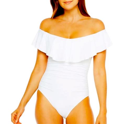 La Blanca Swim La Blanca One Piece White Swimsuit Poshmark