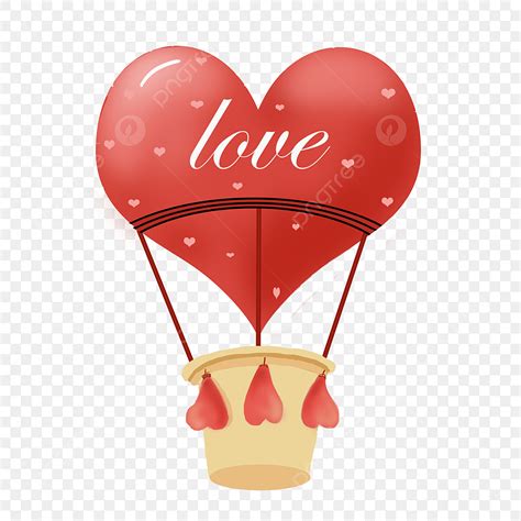 Hydrogen Balloon White Transparent, Red Hydrogen Balloon Beautiful ...