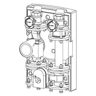 Meier Tobler VARIO 2 Pumpengruppe PGM 40 Wilo Para 0 5 8 Kvs 22 Ne