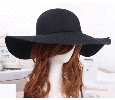 Shen Coffee Vintage Womens Wide Brim 100 Wool Felt Bowler Fedora Hats