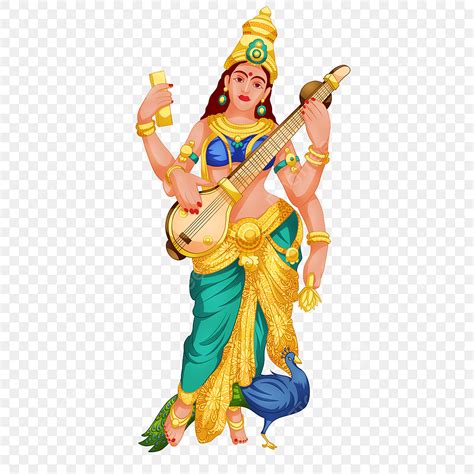 Goddess Saraswati Clipart Transparent PNG Hd Religious Goddess