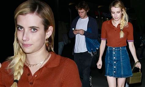 Emma Roberts enjoys LA date night with fiance Evan Peters... who is