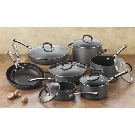 Simply Calphalon SA10H Nonstick Hard Anodized 10 Piece Cookware Set