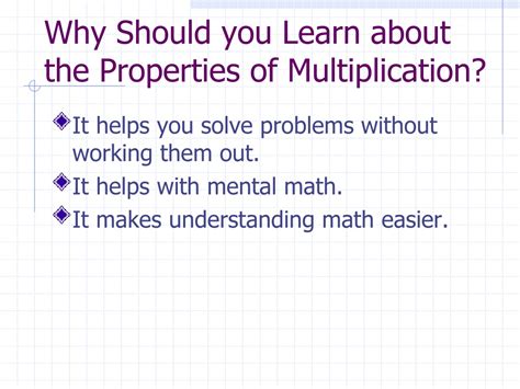 Ppt Multiplication Properties Powerpoint Presentation Free Download Id9725244