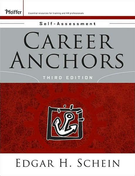 Career Anchors: Self Assessment / Edition 3 by Edgar H. Schein ...