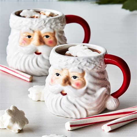 Figural Santa Mug Sur La Table Santa Mugs Christmas Mugs Indoor