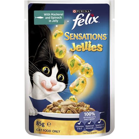 Felix Adult Sensations Jellies Fish Selection Wet Cat Food G X Pack