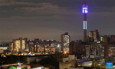 Night View Of Johannesburg South Africa Global Times