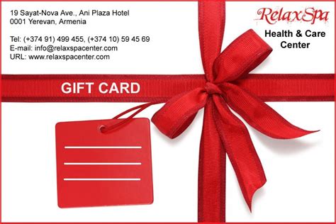 Gift Cards – Relax SPA Center