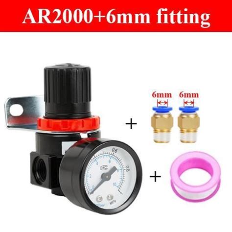 AR2000 et 6mm régulateur de pression d air 1 4 Pour compresseur