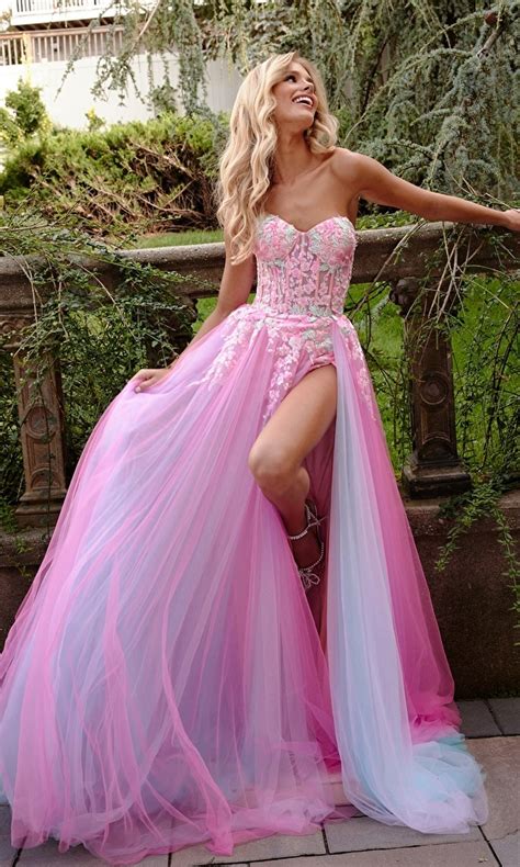 Sheer Corset Jovani Prom Dress 23713 Promgirl