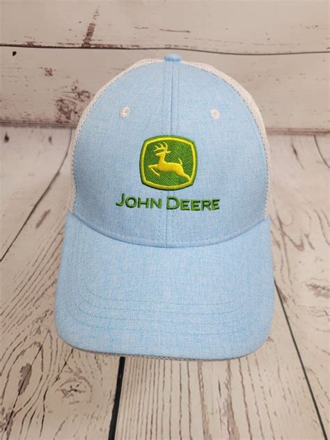 Ahead Blue John Deere Logo Classic Fit Mesh Adjustabl Gem