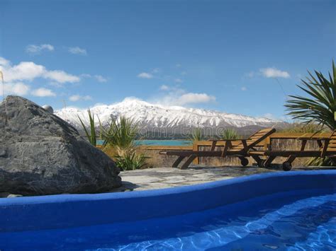 Lake Tekapo hot pools stock photo. Image of resort, heat - 21193102