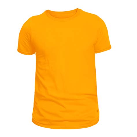 Plain Orange T Shirt Front And Back For Png Mockup 35575335 Png