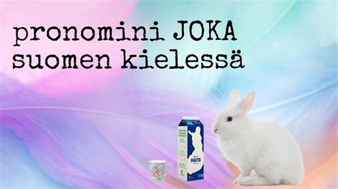Местоимение joka - YouTube