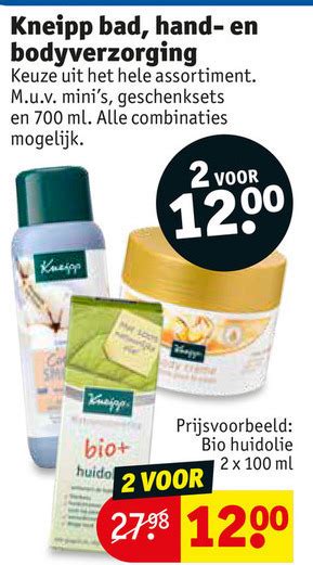 Kneipp Huidolie Huidverzorging Folder Aanbieding Bij Kruidvat Details