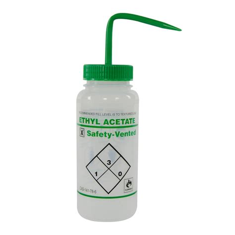 500ml Scienceware® Ethyl Acetate Safety Vented® Labeled Wash Bottles Pack Of 3 U S Plastic