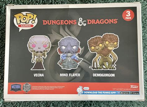 Funko Pop Dungeons Dragons Vecna Mind Flayer Demogorgon Pack