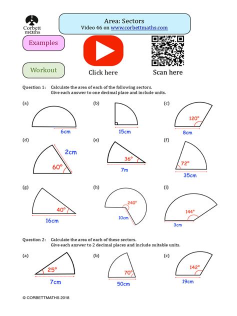 Area of A Sector PDF | PDF | Mathematics