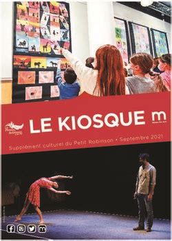 Le Kiosque Suppl Ment Culturel Du Petit Robinson Septembre Le