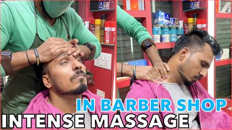 Asmr Head Massage In Barber Shop By Indian Barber Sameer Asmr