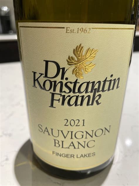 2021 Dr Konstantin Frank Sauvignon Blanc USA New York Finger Lakes