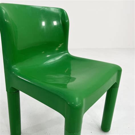 Chaise Verte Vintage Mod Le Par Carlo Bartoli Pour Kartell