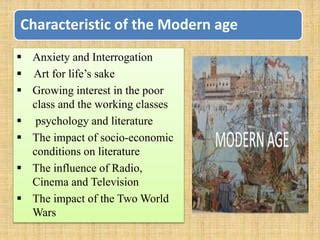 General Characteristics Of The Modern Age Ppt