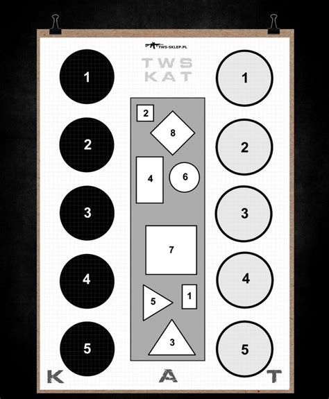Tarcze Strzeleckie Sylwetkowe Tws Drill Ipsc Idpa Francuz Ts