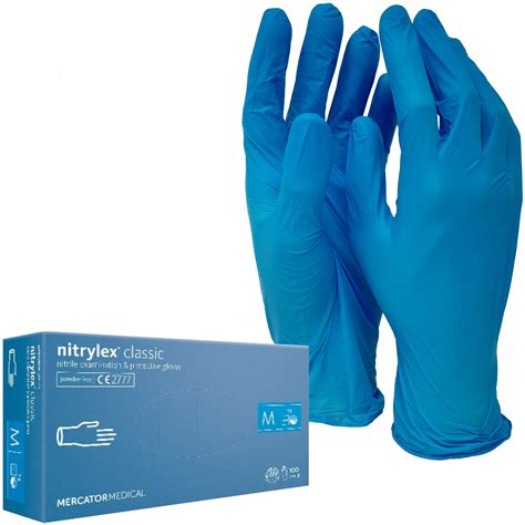 Guanto Monouso In Nitrile Senza Polvere Mm Blue Nitrylex Classic