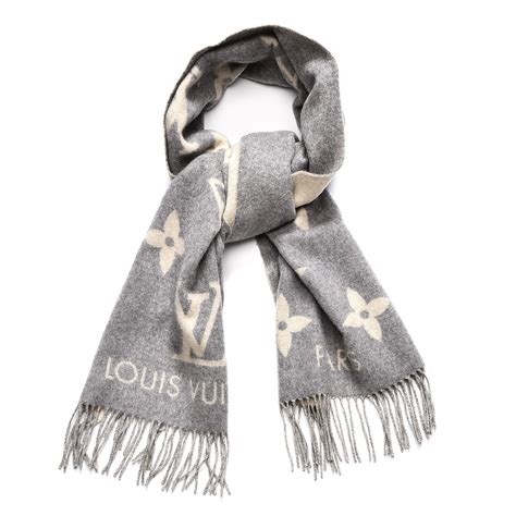 LOUIS VUITTON Cashmere Monogram Reykjavik Scarf 242332