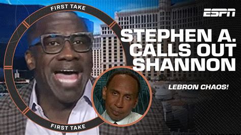 Lebron Chaos Stephen A Calls Out Shannon Sharpe During Heated