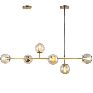 Lustre Pendente Moderno Esfera Bola Dourado Inovartte Inl85 Leroy Merlin